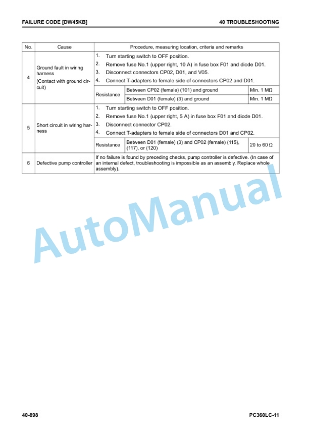 Komatsu PC360LC-11 Hydraulic Excavator Shop Manual SEN06699-07 4 Komatsu PC360LC-11 Hydraulic Excavator Shop Manual SEN06699-07 - Image 4