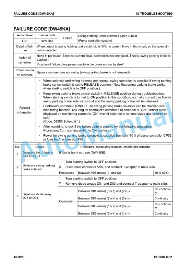 Komatsu PC360LC-11 Hydraulic Excavator Shop Manual SEN06739-00 4 Komatsu PC360LC-11 Hydraulic Excavator Shop Manual SEN06739-00 - Image 4