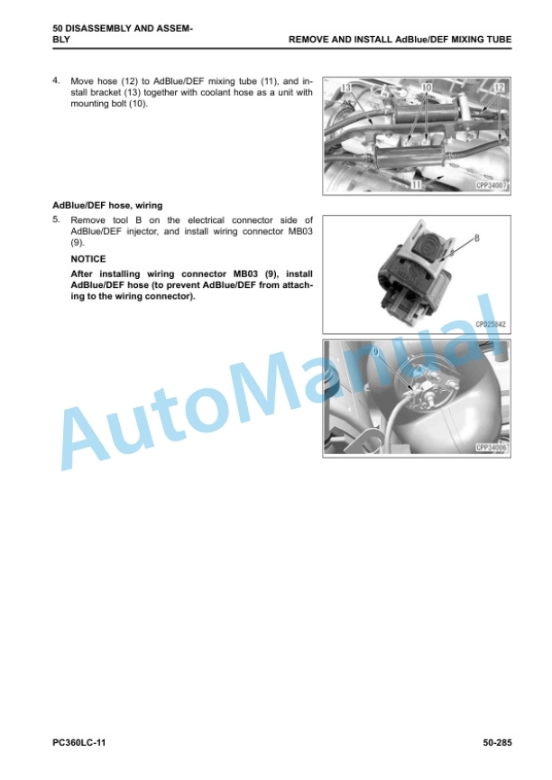 Komatsu PC360LC-11 Hydraulic Excavator Shop Manual SEN06739-06 5 Komatsu PC360LC-11 Hydraulic Excavator Shop Manual SEN06739-06 - Image 5