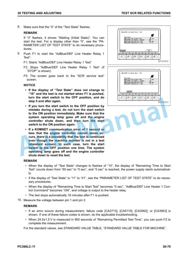 Alternative view of Komatsu PC360LC-11 Hydraulic Excavator Shop Manual SEN06810-06