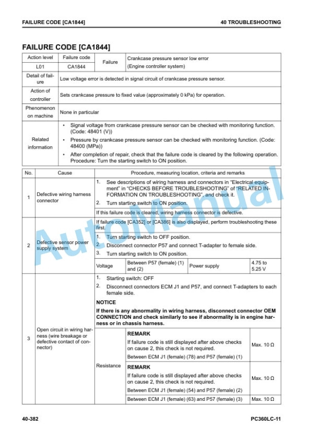 Komatsu PC360LC-11 Hydraulic Excavator Shop Manual SEN06810-06 3 Komatsu PC360LC-11 Hydraulic Excavator Shop Manual SEN06810-06 - Image 3