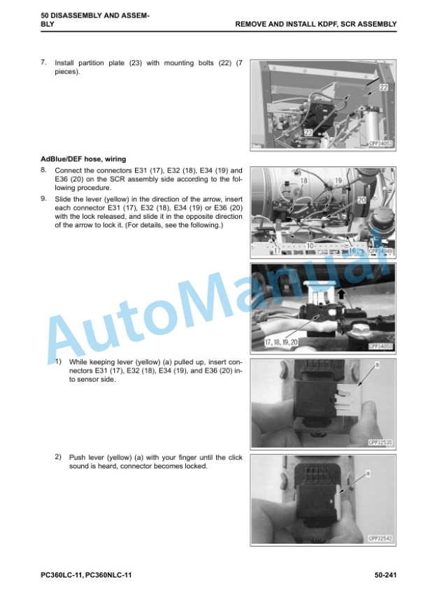 Komatsu PC360LC-11, PC360NLC-11 Hydraulic Excavator Shop Manual UENBM00390 5 Komatsu PC360LC-11, PC360NLC-11 Hydraulic Excavator Shop Manual UENBM00390 - Image 5