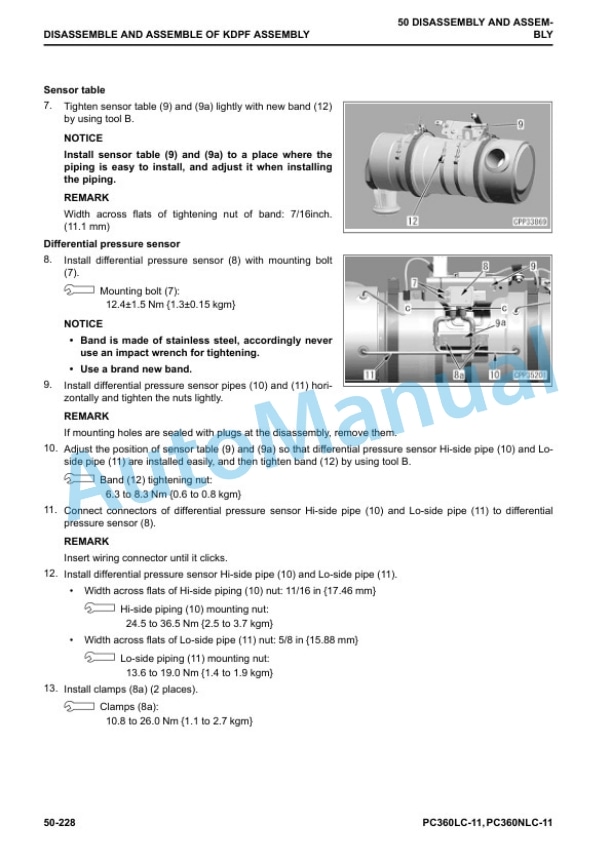 Komatsu PC360LC-11, PC360NLC-11, PC390HRD-11 Hydraulic Excavator Shop Manual UENBM00391 5 Komatsu PC360LC-11, PC360NLC-11, PC390HRD-11 Hydraulic Excavator Shop Manual UENBM00391 - Image 5