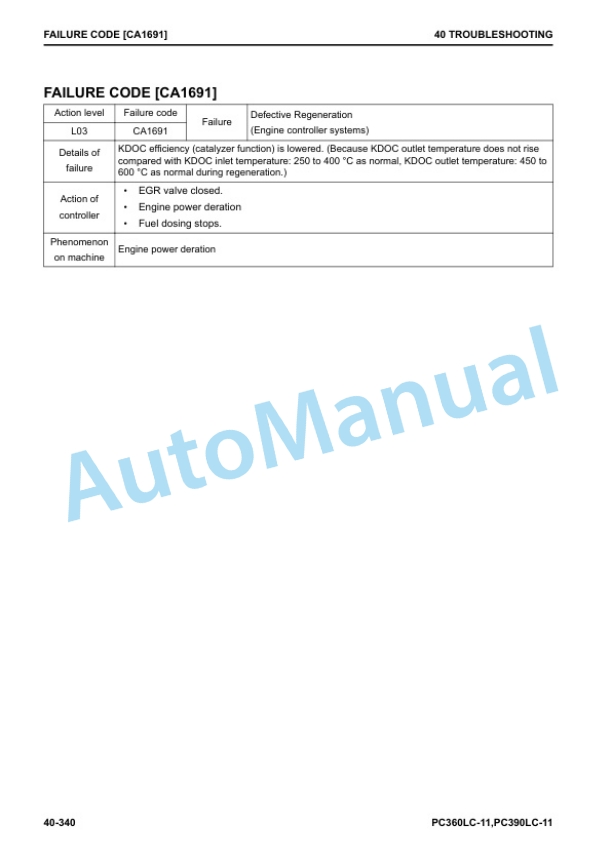 Komatsu PC360LC-11, PC390LC-11 Hydraulic Excavator Shop Manual CEBM029105 3 Komatsu PC360LC-11, PC390LC-11 Hydraulic Excavator Shop Manual CEBM029105 - Image 3