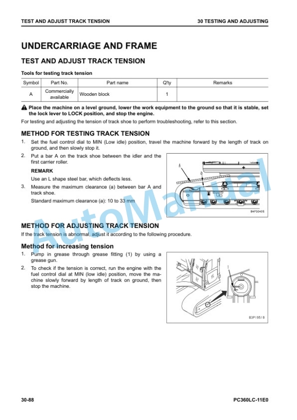 Alternative view of Komatsu PC360LC-11E0 Hydraulic Excavator Shop Manual SEN06956-00