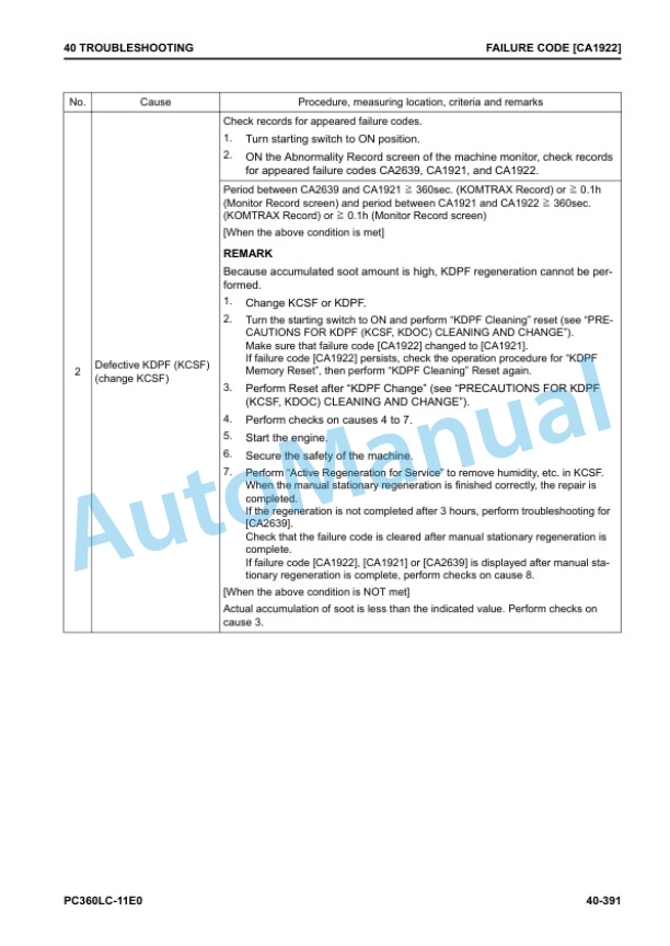 Komatsu PC360LC-11E0 Hydraulic Excavator Shop Manual SEN06956-00 3 Komatsu PC360LC-11E0 Hydraulic Excavator Shop Manual SEN06956-00 - Image 3