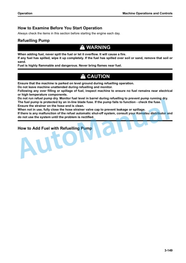 Komatsu PC360LC-11E0, PC360NLC-11E0 Demolition Hydraulic Excavator Operation and Maintenance Manual UENAM02050 3 Komatsu PC360LC-11E0, PC360NLC-11E0 Demolition Hydraulic Excavator Operation and Maintenance Manual UENAM02050 - Image 3