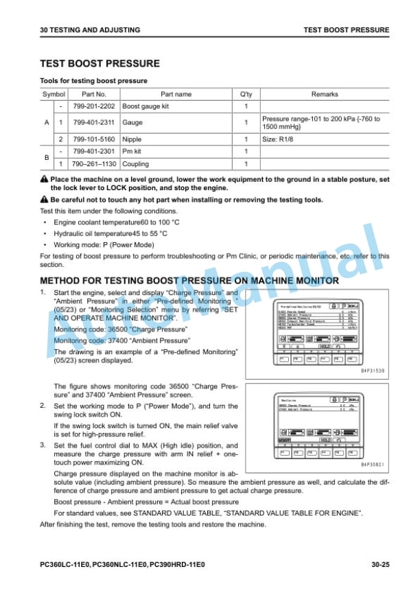 Alternative view of Komatsu PC360LC-11E0, PC360NLC-11E0, PC390HRD-11E0 Hydraulic Excavator Shop Manual UENBM00491