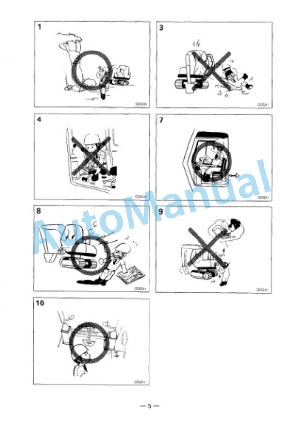 Komatsu PC360LC-5 Hydraulic Excavator Operation and Maintenance Manual SEAMU2080501 5 Komatsu PC360LC-5 Hydraulic Excavator Operation and Maintenance Manual SEAMU2080501 - Image 5