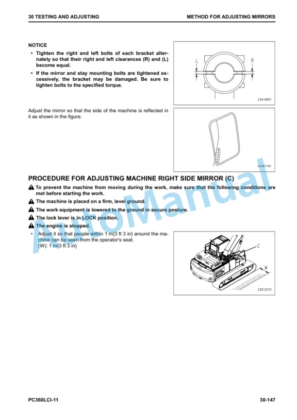 Alternative view of Komatsu PC360LCi-11 Hydraulic Excavator Shop Manual SEN06601-03