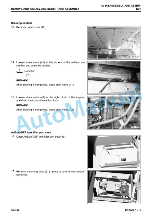 Komatsu PC360LCi-11 Hydraulic Excavator Shop Manual SEN06601-09 5 Komatsu PC360LCi-11 Hydraulic Excavator Shop Manual SEN06601-09 - Image 5