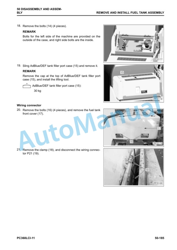 Komatsu PC360LCi-11 Hydraulic Excavator Shop Manual SEN06601-11 5 Komatsu PC360LCi-11 Hydraulic Excavator Shop Manual SEN06601-11 - Image 5