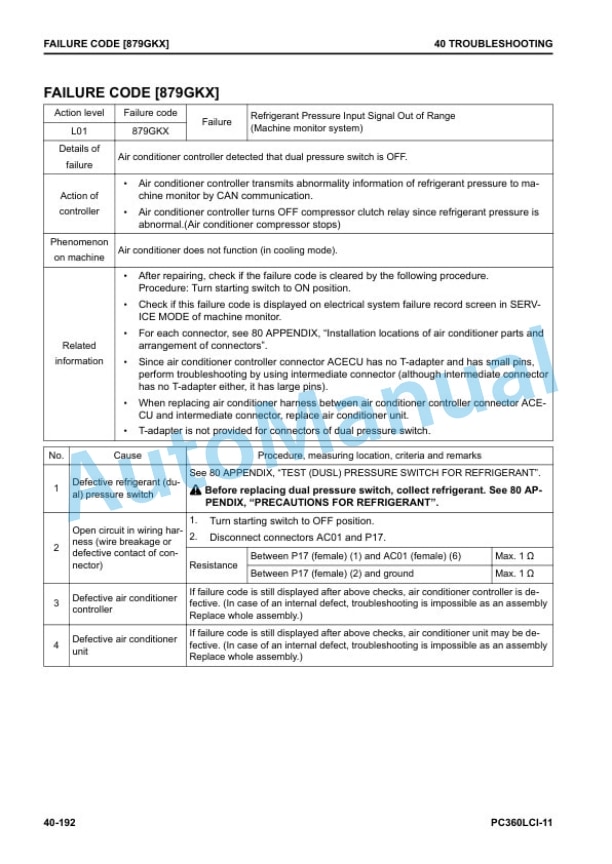 Komatsu PC360LCi-11 Hydraulic Excavator Shop Manual SEN06601-14 3 Komatsu PC360LCi-11 Hydraulic Excavator Shop Manual SEN06601-14 - Image 3