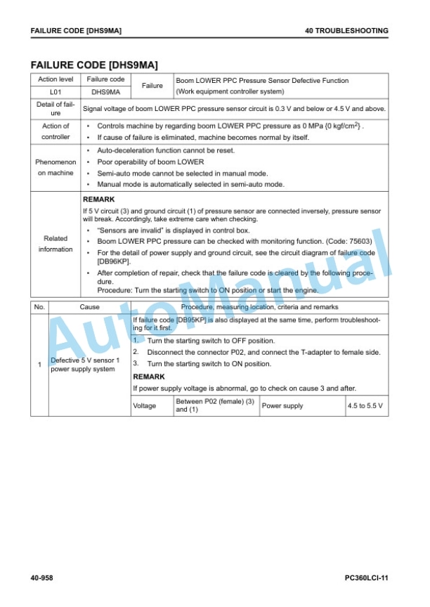 Komatsu PC360LCi-11 Hydraulic Excavator Shop Manual SEN06601-14 4 Komatsu PC360LCi-11 Hydraulic Excavator Shop Manual SEN06601-14 - Image 4