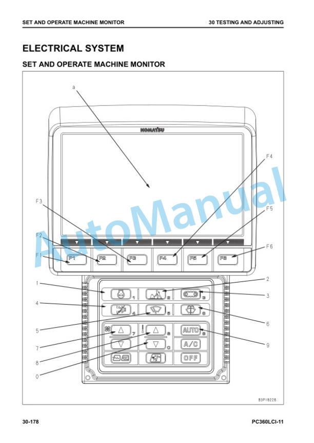 Alternative view of Komatsu PC360LCi-11 Hydraulic Excavator Shop Manual SEN06601-15