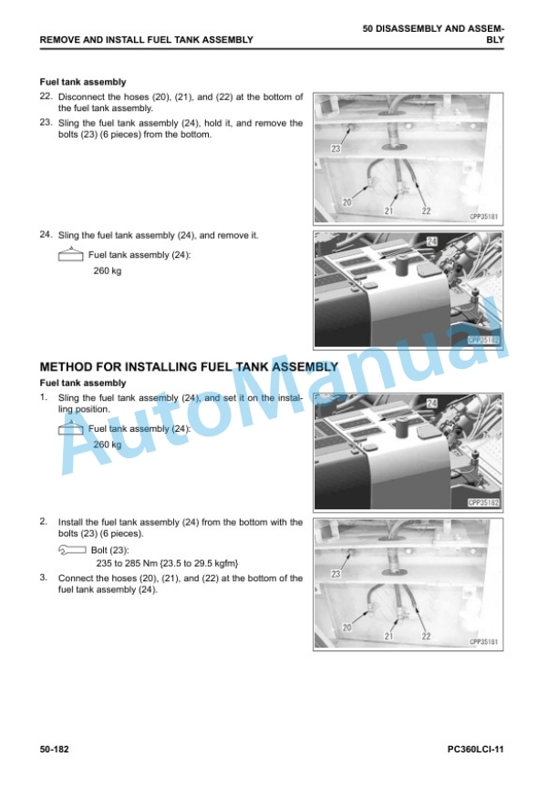 Komatsu PC360LCi-11 Hydraulic Excavator Shop Manual SEN06883-04 5 Komatsu PC360LCi-11 Hydraulic Excavator Shop Manual SEN06883-04 - Image 5