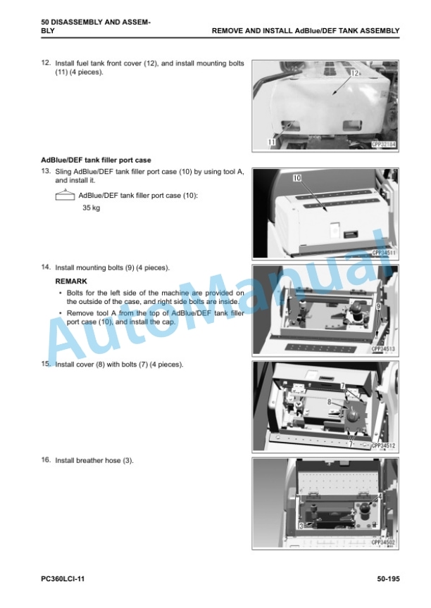 Komatsu PC360LCi-11 Hydraulic Excavator Shop Manual SEN06883-05 5 Komatsu PC360LCi-11 Hydraulic Excavator Shop Manual SEN06883-05 - Image 5