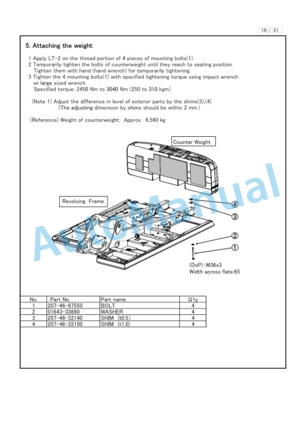 Komatsu PC390LC-8M0 Hydraulic Excavator Field Assembly Instruction GEN00173-01 3 Komatsu PC390LC-8M0 Hydraulic Excavator Field Assembly Instruction GEN00173-01 - Image 3