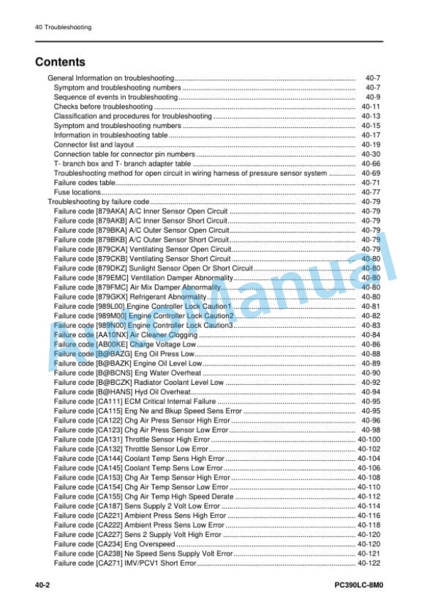 Komatsu PC390LC-8M0 Hydraulic Excavator Shop Manual SEN06613-07 3 Komatsu PC390LC-8M0 Hydraulic Excavator Shop Manual SEN06613-07 - Image 3