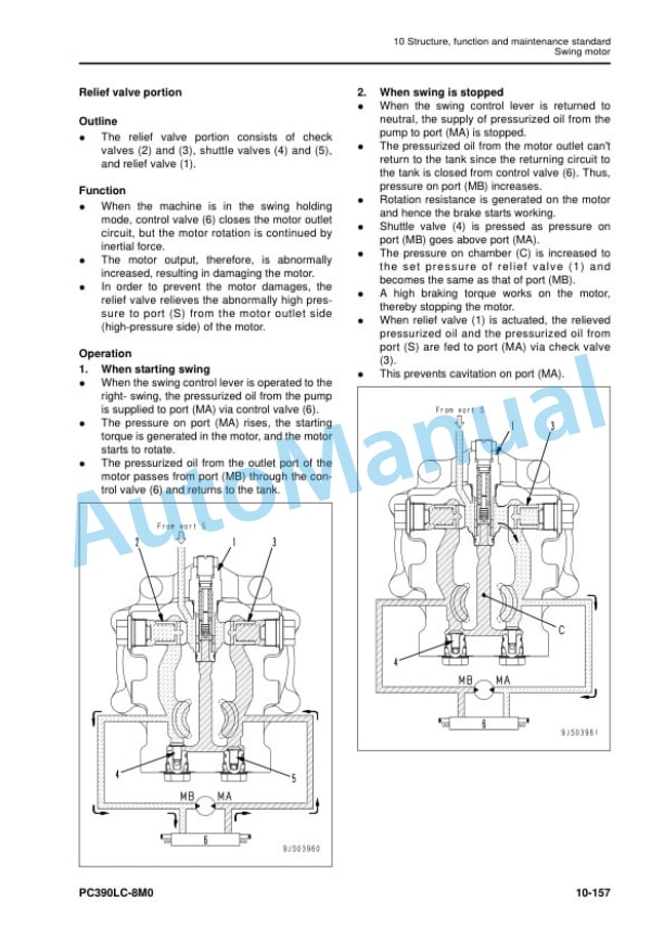 Alternative view of Komatsu PC390LC-8M0 Hydraulic Excavator Shop Manual SEN06778-03
