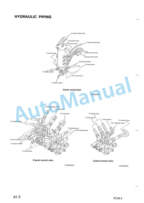 Komatsu PC40-5 Hydraulic Excavator Shop Manual SEBM02240503 3 Komatsu PC40-5 Hydraulic Excavator Shop Manual SEBM02240503 - Image 3