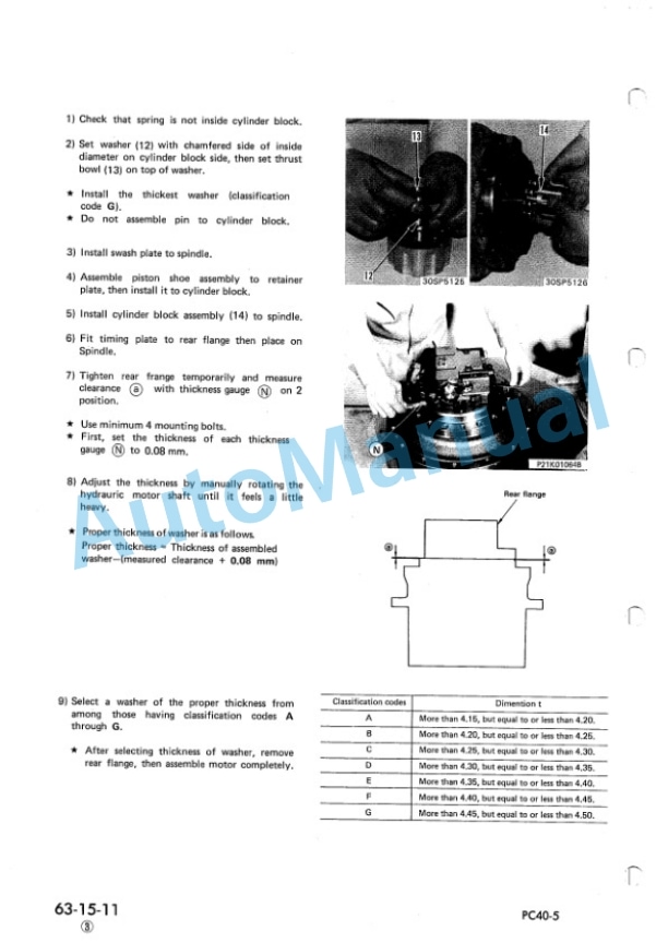 Komatsu PC40-5 Hydraulic Excavator Shop Manual SEBM02240503 5 Komatsu PC40-5 Hydraulic Excavator Shop Manual SEBM02240503 - Image 5