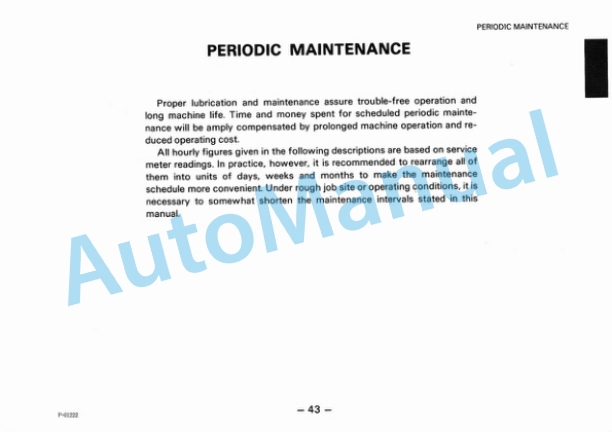 Komatsu PC40-6 Hydraulic Excavator Operation and Maintenance Manual SEAM02240603 3 Komatsu PC40-6 Hydraulic Excavator Operation and Maintenance Manual SEAM02240603 - Image 3