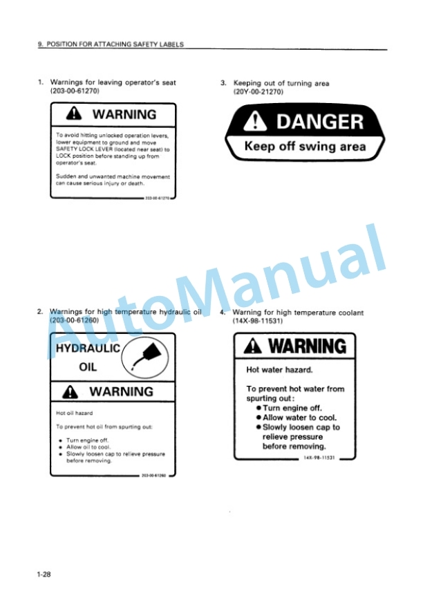 Komatsu PC40-7 Hydraulic Excavator Operation and Maintenance Manual SEAM009502T 2 Komatsu PC40-7 Hydraulic Excavator Operation and Maintenance Manual SEAM009502T - Image 2
