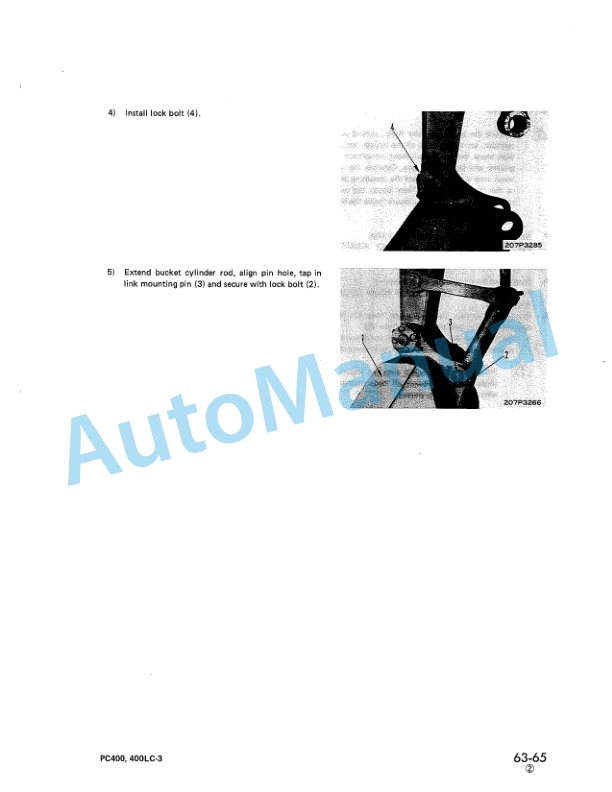 Komatsu PC400-3, PC400LC-3 Hydraulic Excavator Shop Manual SEBM02080307 5 Komatsu PC400-3, PC400LC-3 Hydraulic Excavator Shop Manual SEBM02080307-5