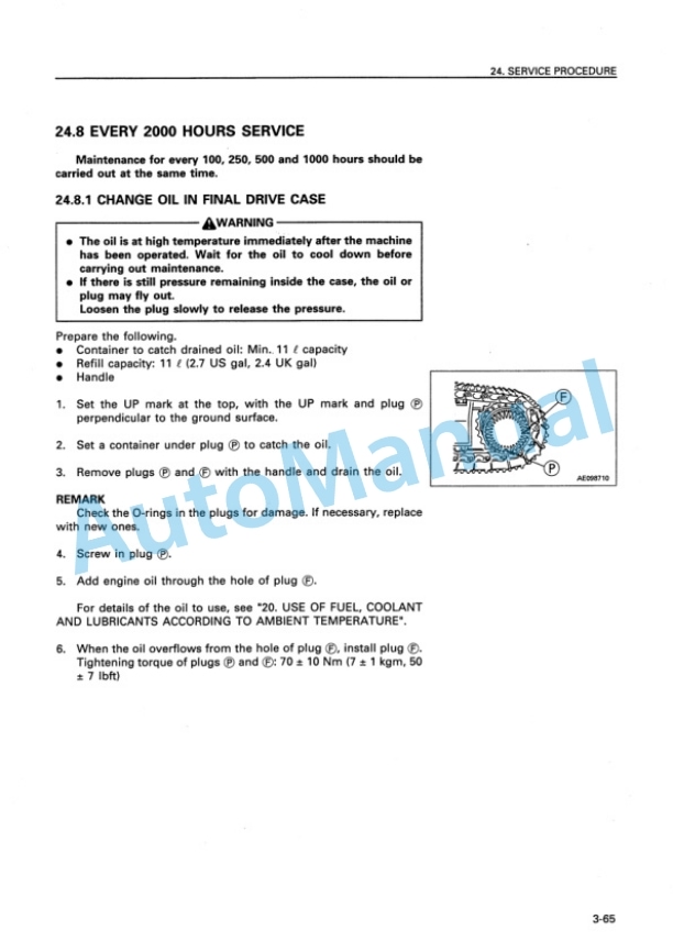 Komatsu PC400-5, PC400LC-5 Hydraulic Excavator Operation and Maintenance Manual SEAM02080505 5 Komatsu PC400-5, PC400LC-5 Hydraulic Excavator Operation and Maintenance Manual SEAM02080505 - Image 5