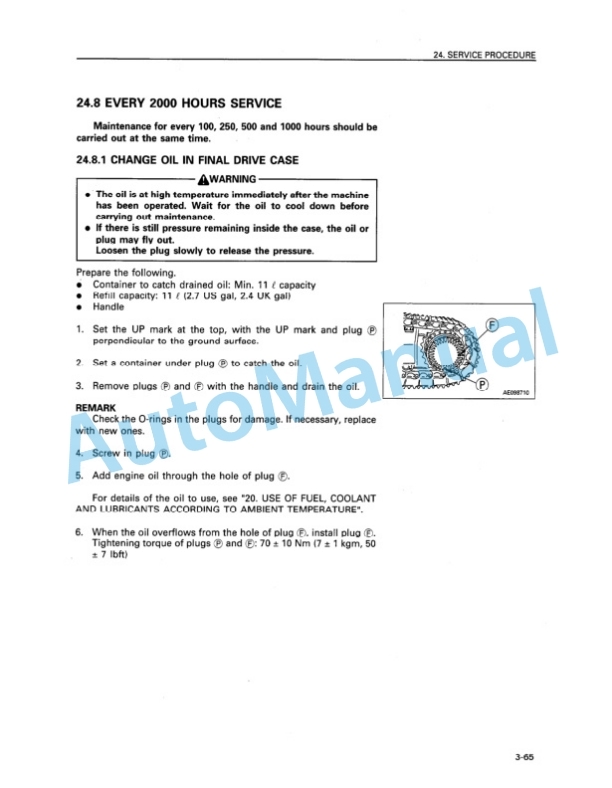 Komatsu PC400-5, PC400LC-5, PC400-5 Mighty, PC400LC-5 Mighty, PC400HD-5 Hydraulic Excavator Operation and Maintenance Manual CEAM208505 5 Komatsu PC400-5, PC400LC-5, PC400-5 Mighty, PC400LC-5 Mighty, PC400HD-5 Hydraulic Excavator Operation and Maintenance Manual CEAM208505 - Image 5