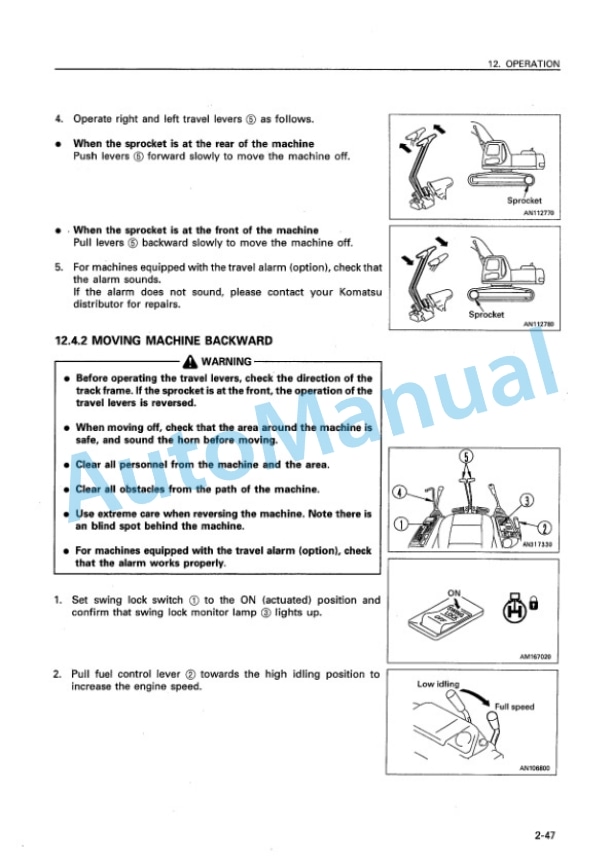 Komatsu PC400-6, PC400LC-6 Excel Hydraulic Excavator Operation and Maintenance Manual SEAM024500 3 Komatsu PC400-6, PC400LC-6 Excel Hydraulic Excavator Operation and Maintenance Manual SEAM024500 - Image 3