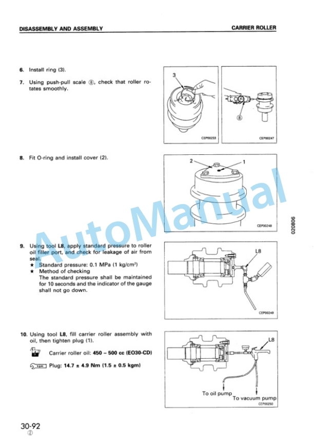 Komatsu PC400-6, PC400LC-6, PC450-6, PC450LC-6 Hydraulic Excavator Shop Manual SEBM006704 5 Komatsu PC400-6, PC400LC-6, PC450-6, PC450LC-6 Hydraulic Excavator Shop Manual SEBM006704 - Image 5