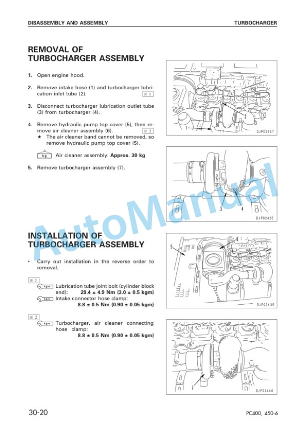 Komatsu PC400-6, PC400LC-6, PC450-6, PC450LC-6 Hydraulic Excavator Shop Manual SEBM023600 5 Komatsu PC400-6, PC400LC-6, PC450-6, PC450LC-6 Hydraulic Excavator Shop Manual SEBM023600 - Image 5