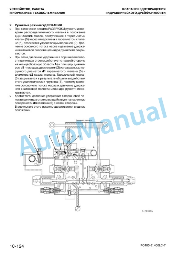 Alternative view of Komatsu PC400-7, PC400LC-7 Hydraulic Excavator Shop Manual SRBM037600