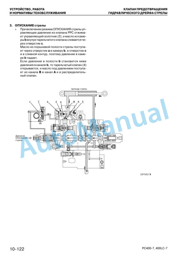 Alternative view of Komatsu PC400-7, PC400LC-7 Hydraulic Excavator Shop Manual SRU00006-00