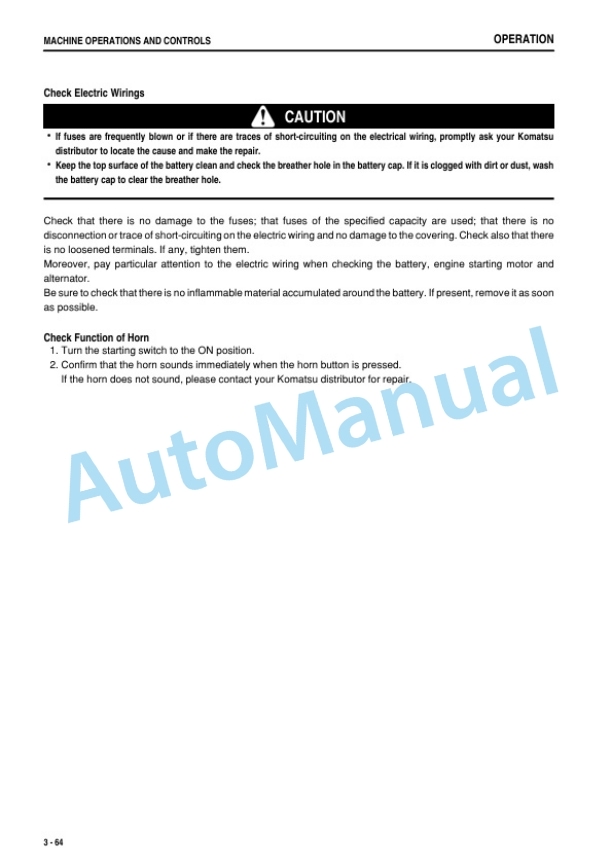 Komatsu PC400-7, PC400LC-7, PC450-7, PC450LC-7 Galeo Hydraulic Excavator Operation and Maintenance Manual SEAM063900P 3 Komatsu PC400-7, PC400LC-7, PC450-7, PC450LC-7 Galeo Hydraulic Excavator Operation and Maintenance Manual SEAM063900P - Image 3