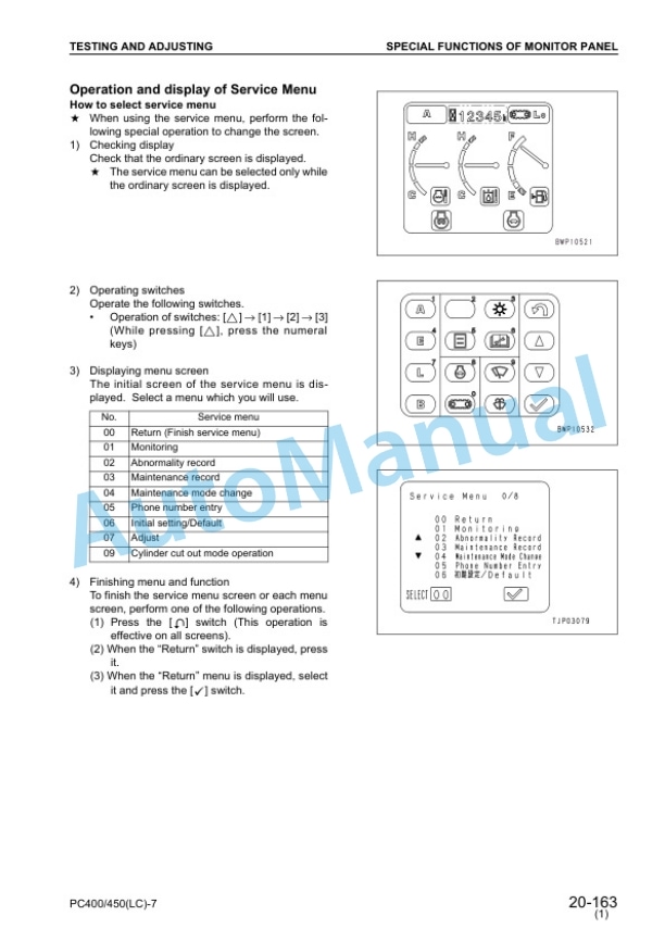 Komatsu PC400-7, PC400LC-7, PC450-7, PC450LC-7 Hydraulic Excavator Shop Manual SEBM033007 3 Komatsu PC400-7, PC400LC-7, PC450-7, PC450LC-7 Hydraulic Excavator Shop Manual SEBM033007 - Image 3
