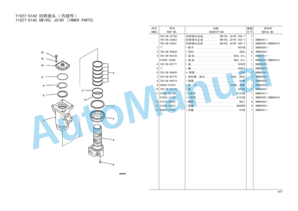 Komatsu PC400-8 Hydraulic Excavator Parts Manual YCPB201511 5 Komatsu PC400-8 Hydraulic Excavator Parts Manual YCPB201511 - Image 5