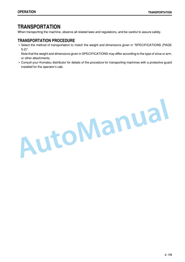 Komatsu PC400-8, PC400LC-8, PC450-8, PC450LC-8 Hydraulic Excavator Operation and Maintenance Manual PEN00525-03 4 Komatsu PC400-8, PC400LC-8, PC450-8, PC450LC-8 Hydraulic Excavator Operation and Maintenance Manual PEN00525-03 - Image 4