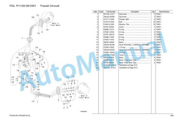 Komatsu PC400-8R Parts Manual FEN00576-02 4 Komatsu PC400-8R Parts Manual FEN00576-02 - Image 4