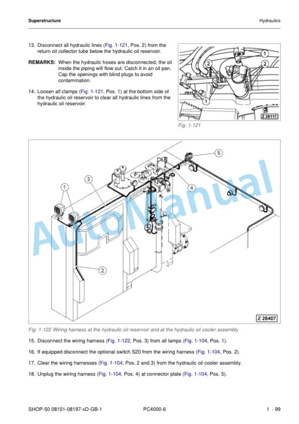 Komatsu PC4000-11 T4 Hydraulic Mining Shovel Shop Manual 08246-xD-GB-0 5 Komatsu PC4000-11 T4 Hydraulic Mining Shovel Shop Manual 08246-xD-GB-0 - Image 5
