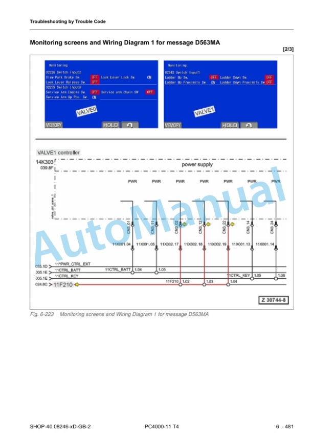Komatsu PC4000-11 T4 Hydraulic Mining Shovel Shop Manual 08246-xD-GB-2 4 Komatsu PC4000-11 T4 Hydraulic Mining Shovel Shop Manual 08246-xD-GB-2 - Image 4