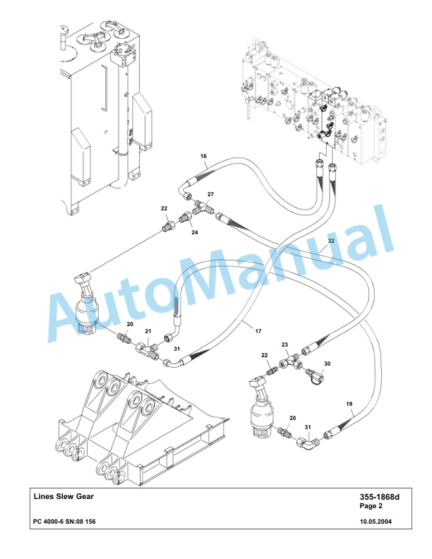 Komatsu PC4000-6 Hydraulic Excavator Parts Manual G08156-3