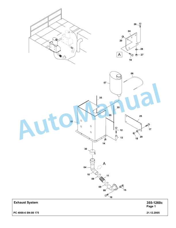 Komatsu PC4000-6 Hydraulic Excavator Parts Manual G08175-4