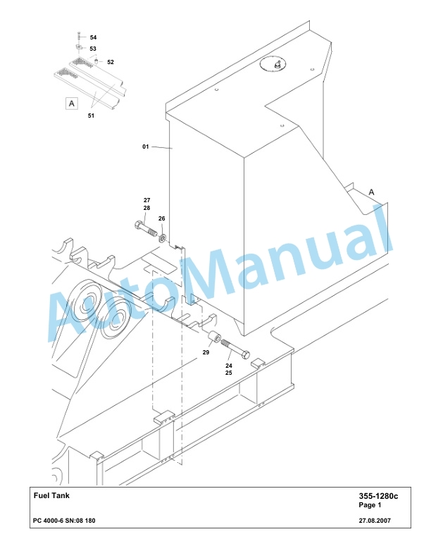 Komatsu PC4000-6 Hydraulic Excavator Parts Manual G08180-2