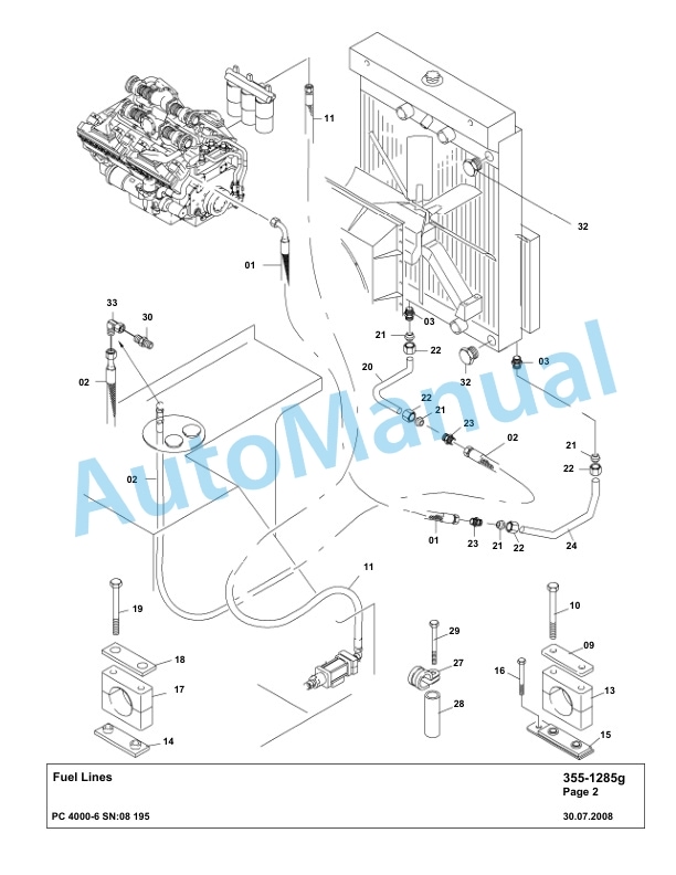 Komatsu PC4000-6 Hydraulic Excavator Parts Manual G08195-2