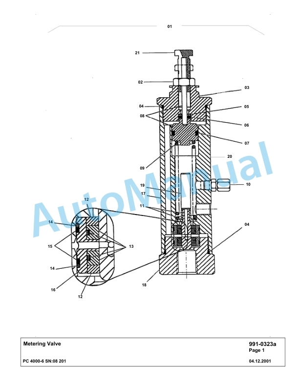Komatsu PC4000-6 Hydraulic Excavator Parts Manual G08201-5