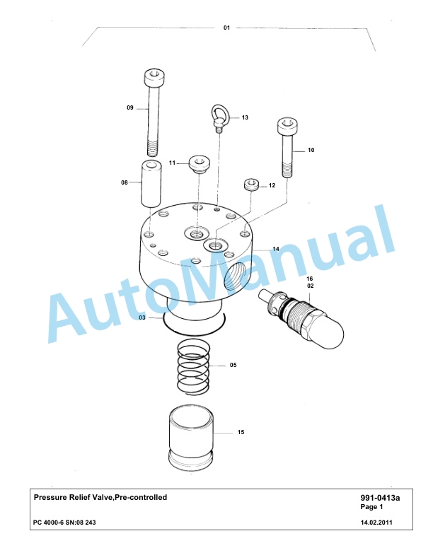 Komatsu PC4000-6 Hydraulic Excavator Parts Manual G08243-5
