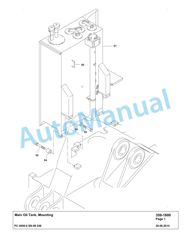 Komatsu PC4000-6 Hydraulic Excavator Parts Manual G08248-3